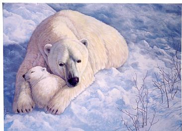 Spring Light - Polar Bears by Michelle Mara
